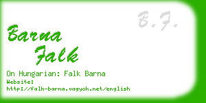 barna falk business card